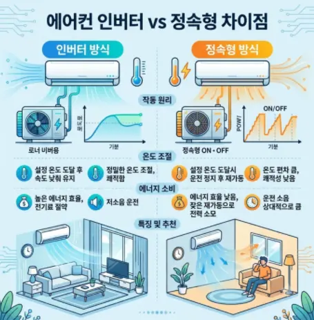 에어컨 -인버터형-정속형