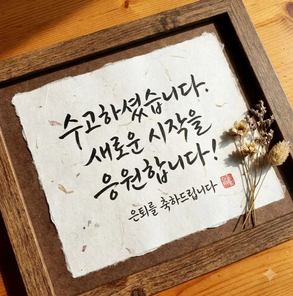퇴직하는분한테-좋은말
