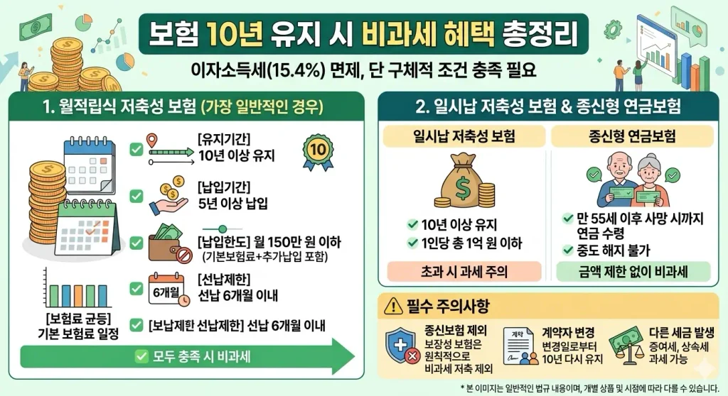 저축성보험-10년-유지-비과세-혜택